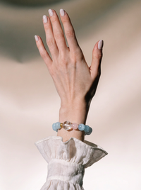 Aquamarine Crystal Bracelet for Confidence & Emotional Balance